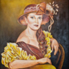 Lady-V, Ol auf Leinwand 50x60