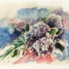 Lilac, Aquarell Papier